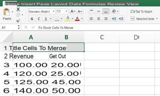 Como mesclar células do Excel