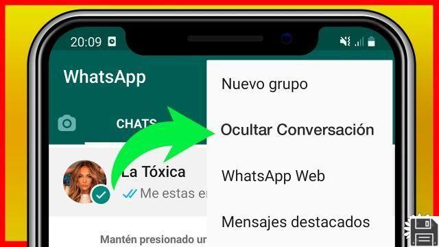 Ocultar mensagens de bate-papo privado do WhatsApp