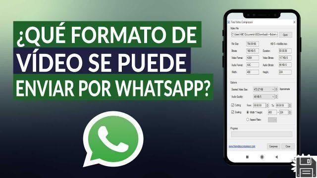 Formatos de vídeo compatíveis com Whatsapp