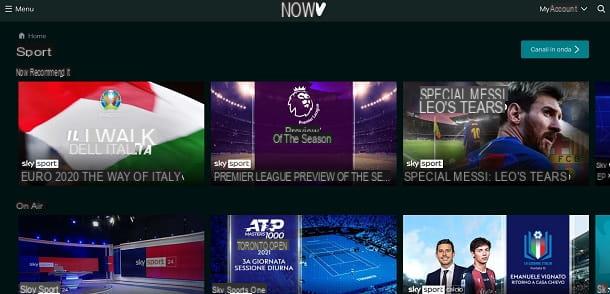 NOW TV football: oferta e como funciona