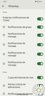 Problemas de notificação do WhatsApp