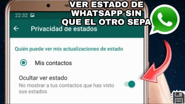 Estados whatsapp desactivar ocultar