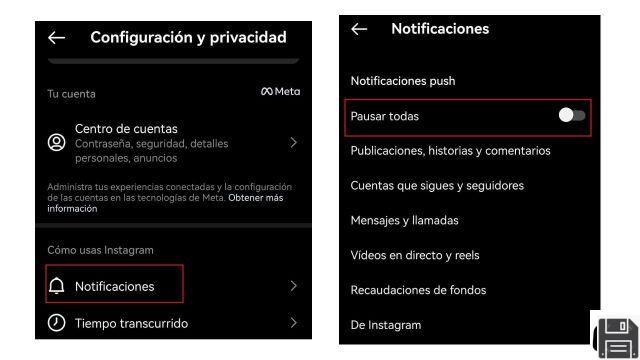 Instagram no funcionan notificaciones mensajes privados