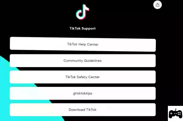 Contato de atendimento ao cliente tiktok