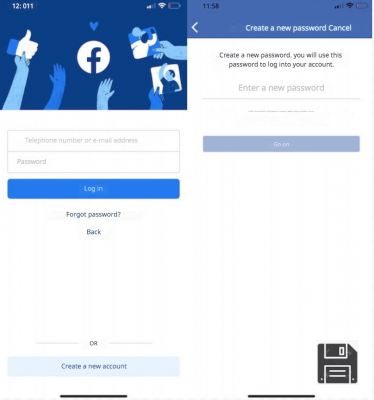 facebook login retrieve information