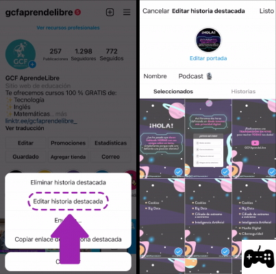 Crie histórias em destaque no Instagram