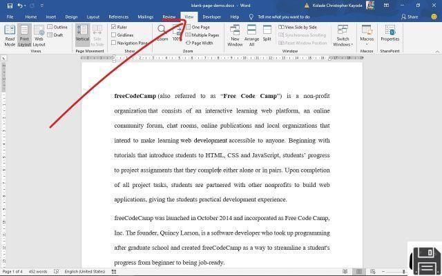 Delete word pages