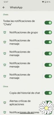 Problèmes de notifications WhatsApp